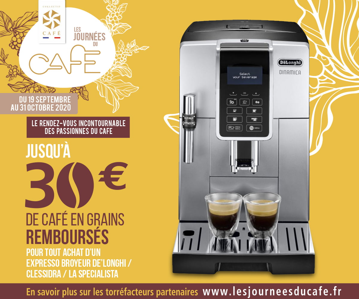DE'LONGHI - Journées du café : 30€ remboursés DE'LONGHI - Journées du café : 30€ remboursés