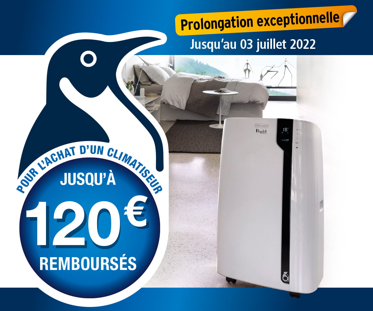 Offre climatiseurs 2022 - Jusqu'à 120€ remboursés	