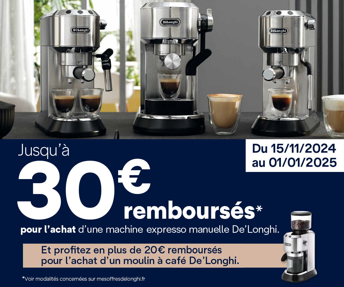 Offre Expresso manuelle : jusqu'à 30 € remboursés + bonus moulin de 20 €